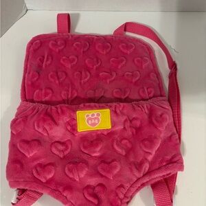 Build-a-Bear pink backpack